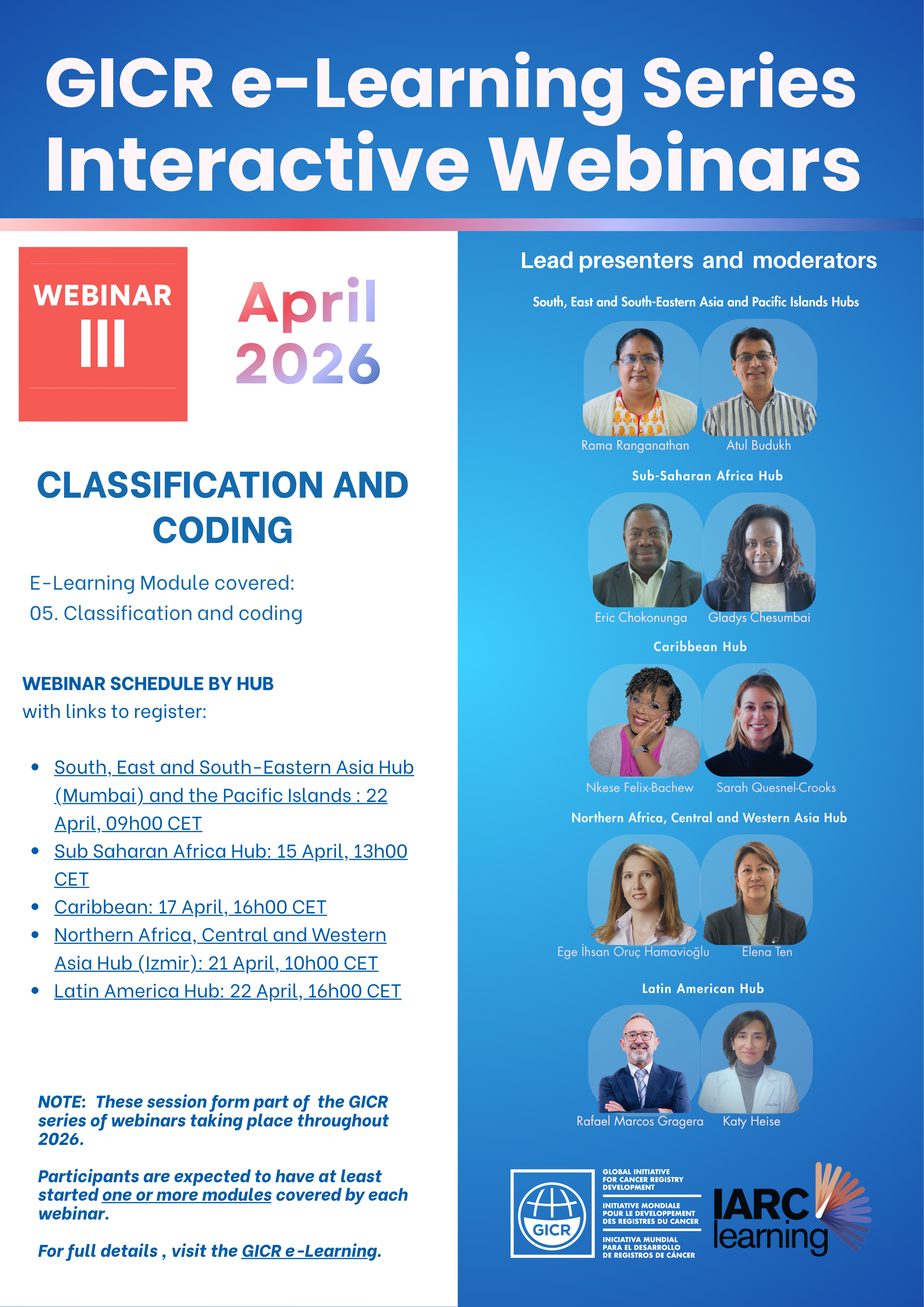 Registration open: GICR Interactive Webinar III.